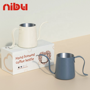 NIBU New Design Stainless Steel Hand Brew Pour Over Coffee Pot Gooseneck Coffee Kettle For Drip Coffee