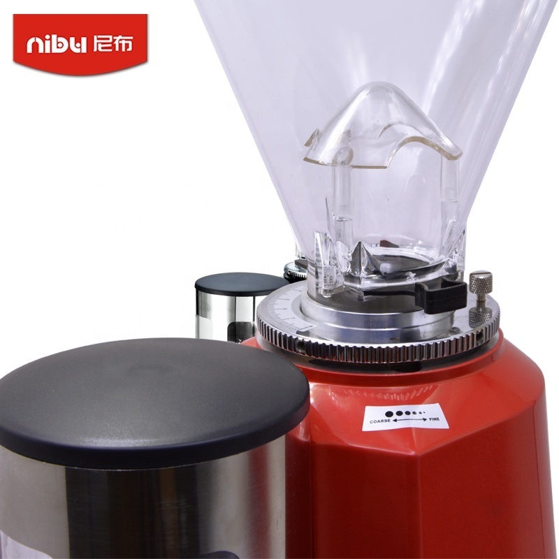 NIBU Factory Flat Burr Electric Coffee Bean Grinder Cafe Automatic Coffee Grinder Machine Mill For Espresso