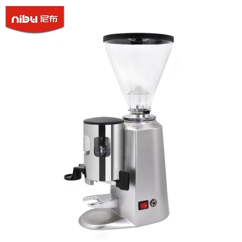 NIBU Commercial Stainless Steel Burr Coffee Grinder Automatic Espresso Coffee Grinders Electric For Cafe