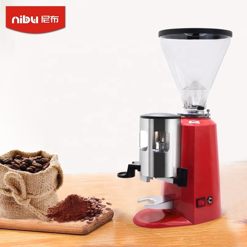 NIBU Commercial Stainless Steel Burr Coffee Grinder Automatic Espresso Coffee Grinders Electric For Cafe