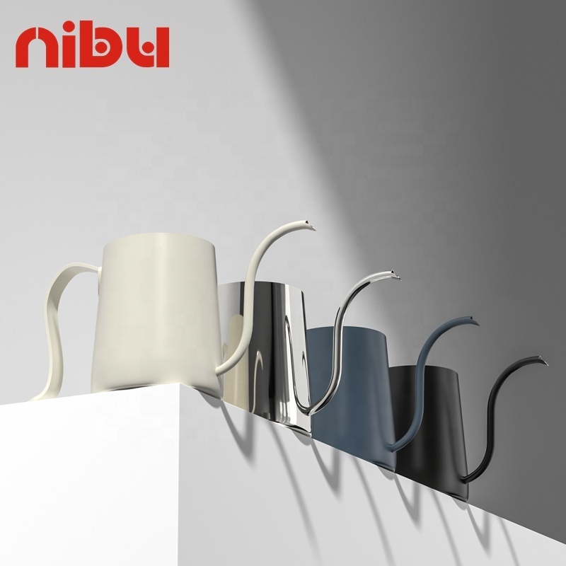 Nibu Camping Hand Drip Coffee Maker Pour For Hanging Ear Coffee Pot Tea Stainless Steel Gooseneck Pour Over Coffee Kettle