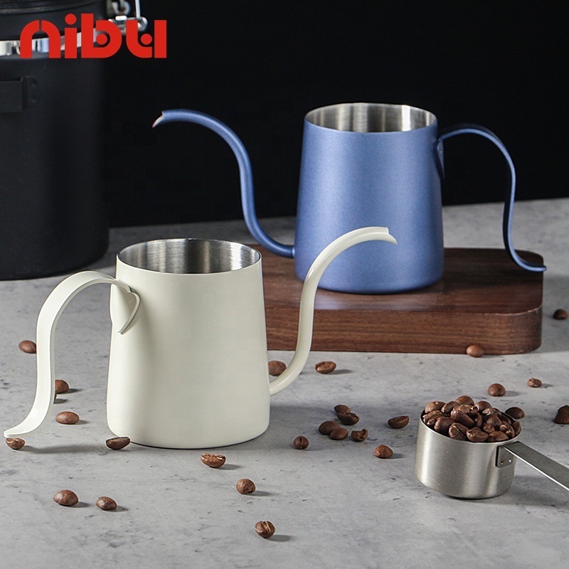 Nibu Camping Hand Drip Coffee Maker Pour For Hanging Ear Coffee Pot Tea Stainless Steel Gooseneck Pour Over Coffee Kettle