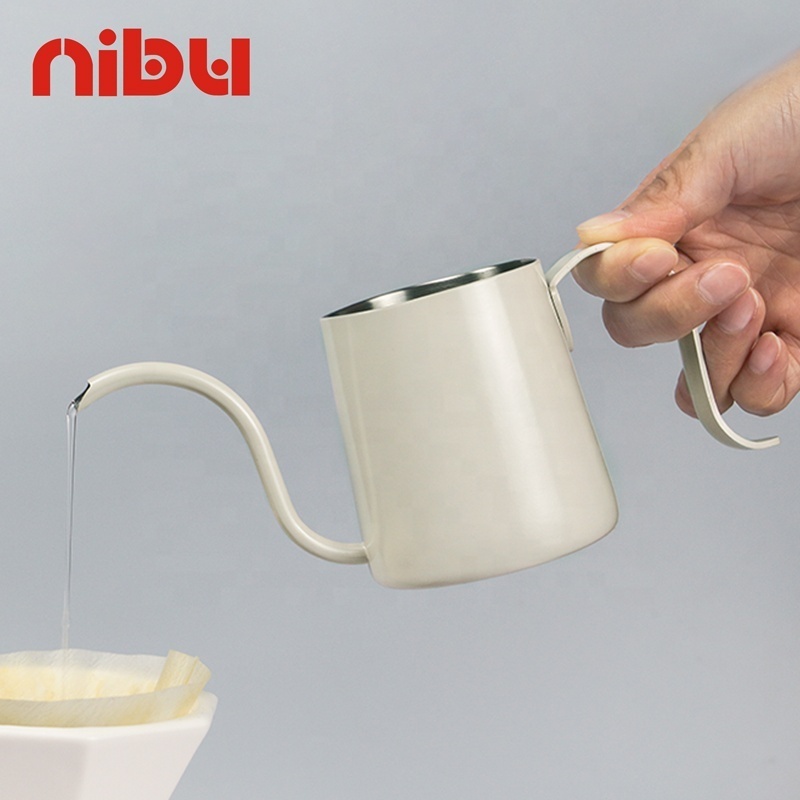 Nibu Camping Hand Drip Coffee Maker Pour For Hanging Ear Coffee Pot Tea Stainless Steel Gooseneck Pour Over Coffee Kettle