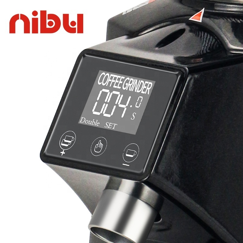 NIBU Adjustable Setting Espresso Coffee Bean Grinder Machine 64MM Electric Coffee Grinder Home Office Use