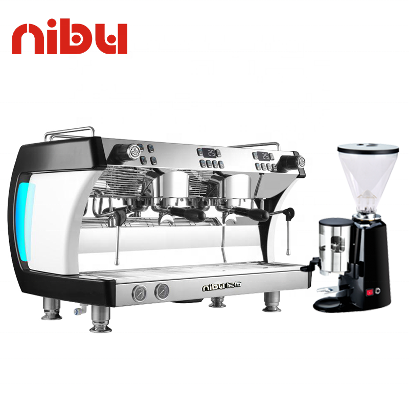 Dual Boiler 2 Group Commercial Coffee Machine Espresso Cafetera Expresso Latte Cafe Italian Industrial Coffee Maker