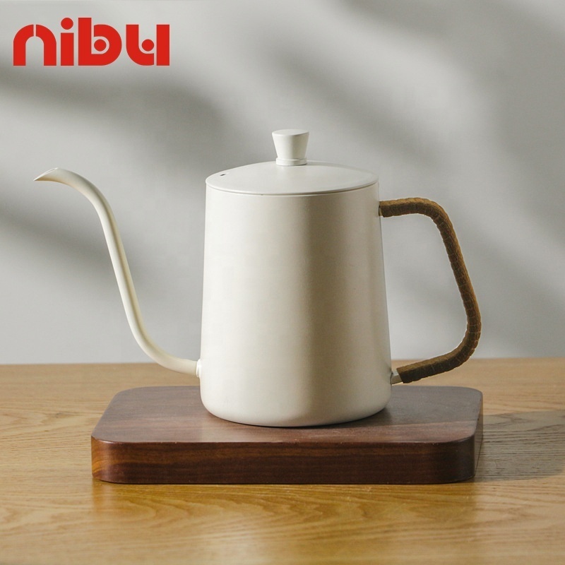 Nibu Stainless Steel Kettle For Coffee And Tea Pour Over Gooseneck Kettle Coffee Pot With Anti-scald Handle