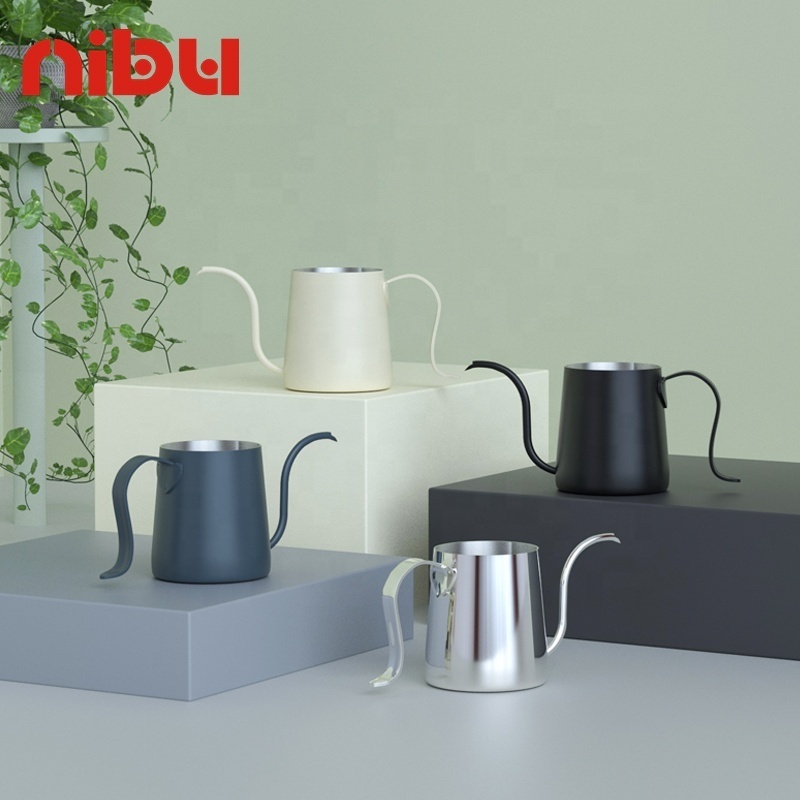 NIBU New Design Stainless Steel Hand Brew Pour Over Coffee Pot Gooseneck Coffee Kettle For Drip Coffee