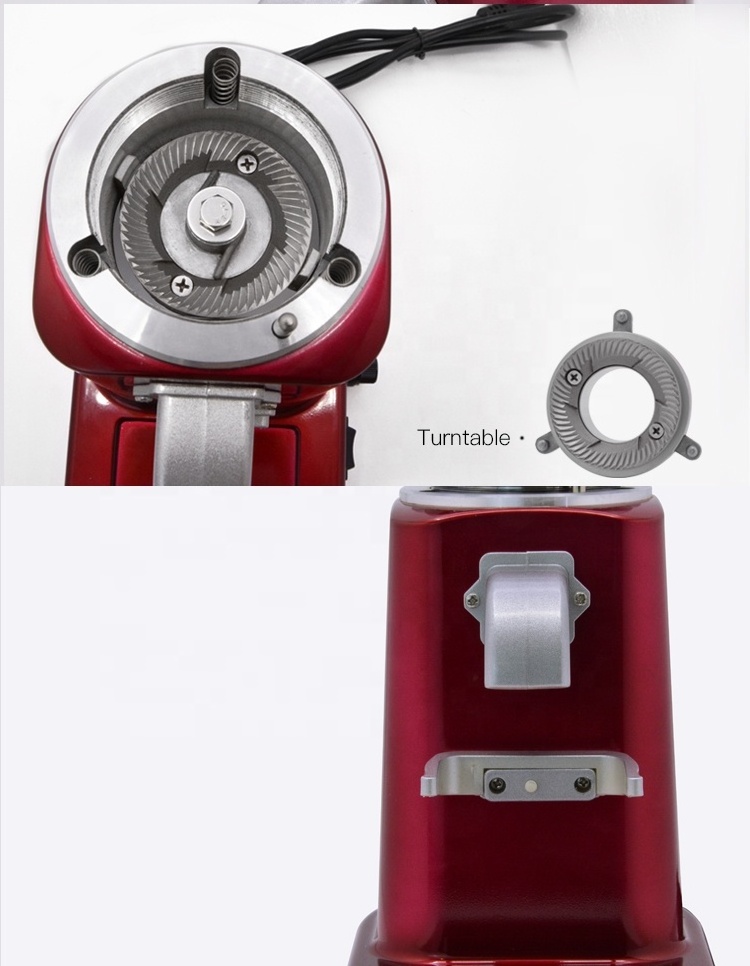 Automatic Electric Coffee Beans Grinder Electrical Steel Burr Single Dose Commercial Cafe Espresso Mill Coffee Grinder