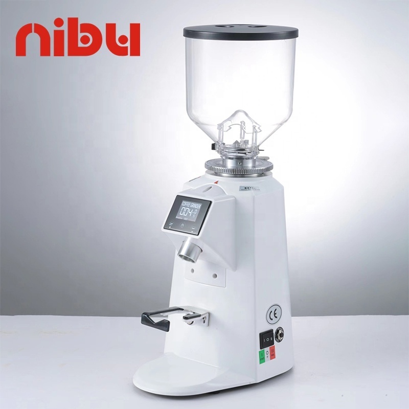 NIBU Professional Electric Espresso Bean Grinding Machine 64mm Italian Coffee Mill Flat Burr Coffee Grinder