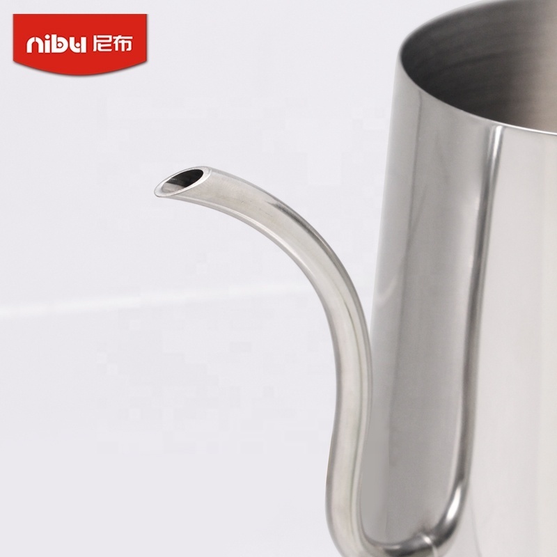 NIBU Best Price Portable Hand Camping Pour Over Stainless Steel Gooseneck Coffee Drip Kettle Coffee Pot