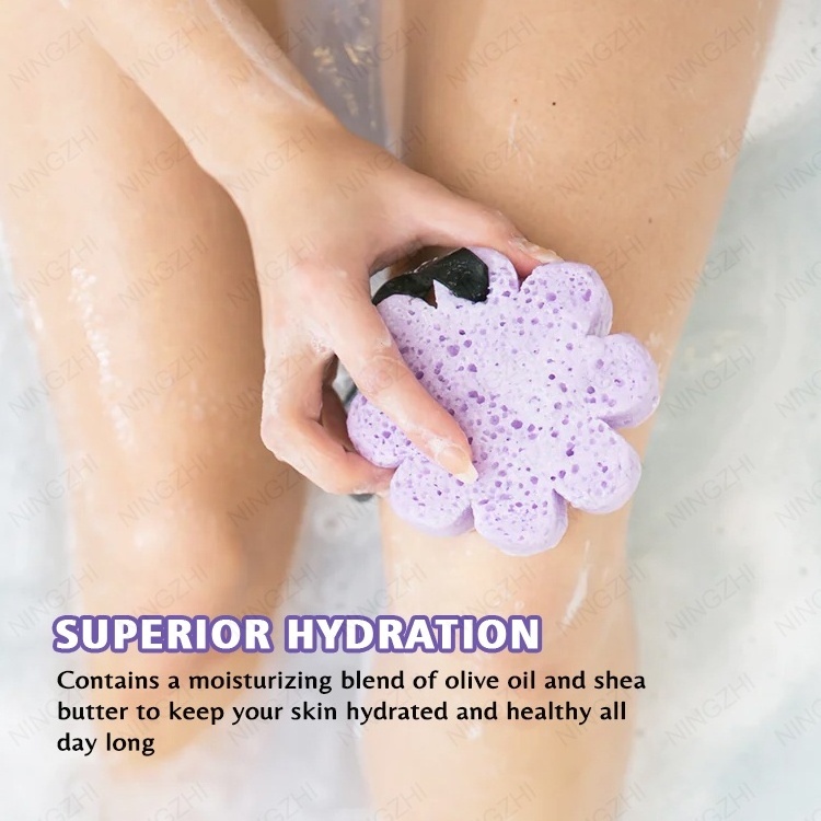 Custom Natural Body Clean Skin-friendly Wash Shower Tool Exfoliating Bath Soap Sponge With Soap In It