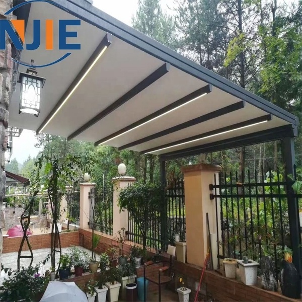 Swing aluminum garden pergola gazebo retractable sunshade steel structure free standing pergola gazebo outdoor