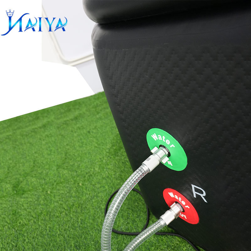 Naiya Customized Color Round Inflatable Hot Tub Portable Hot Tub With Heated Water System and Air Bubble Jets