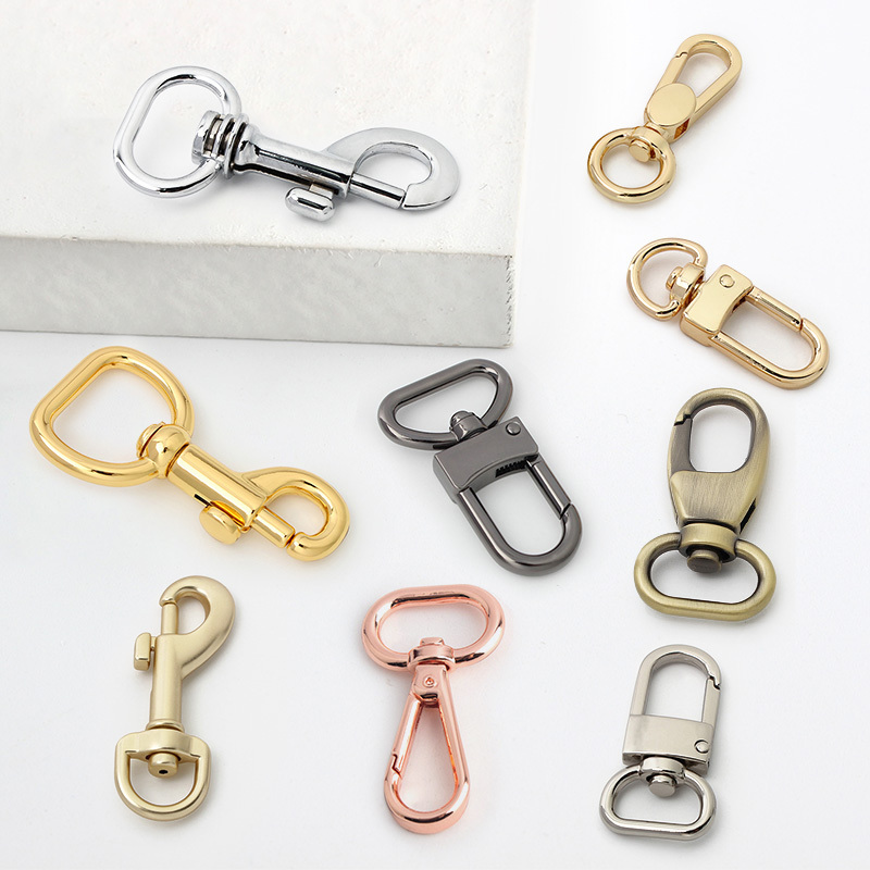 Wholesale 25mm Metal Gold Black Color Trigger Leash Claw Hook Key Lobster Clasp Swivel G Snap Hooks Buckle For Purse/Handbags