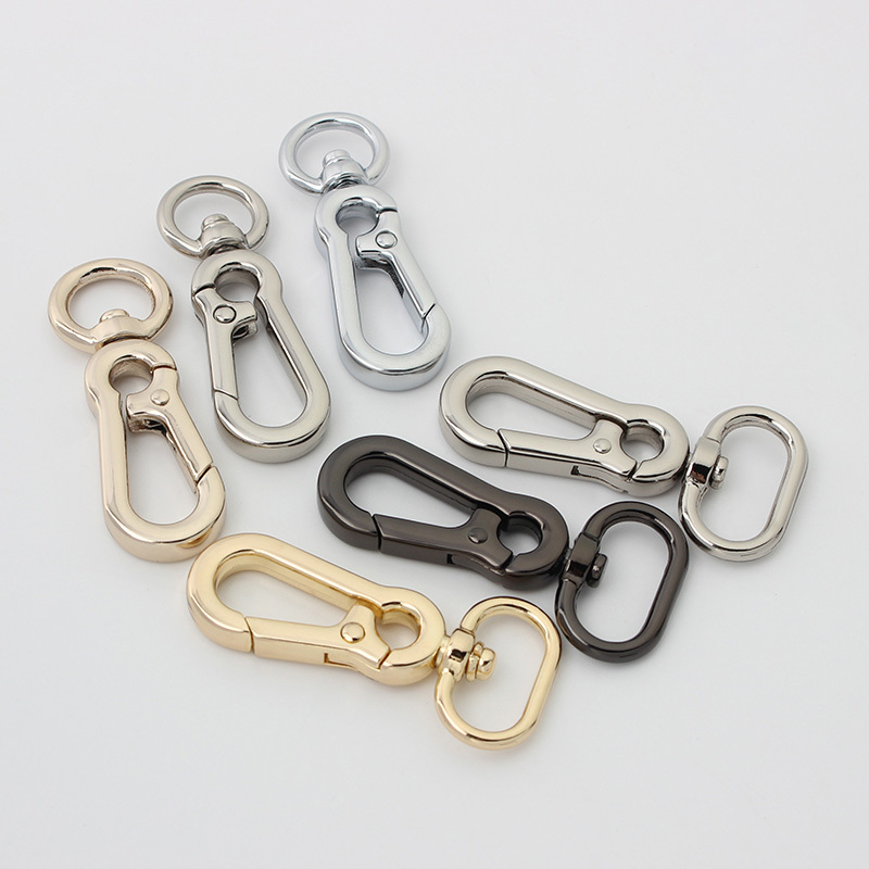 Wholesale 25mm Metal Gold Black Color Trigger Leash Claw Hook Key Lobster Clasp Swivel G Snap Hooks Buckle For Purse/Handbags