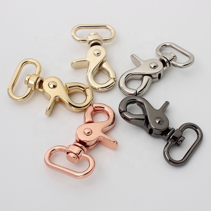 Nolvo World 20Mm 25Mm 32Mm 38Mm Metal Gold Silver Bag Buckle Lobster Clasp Purse Hook Dog Hook Trigger Swivel Snap Hook For Bag