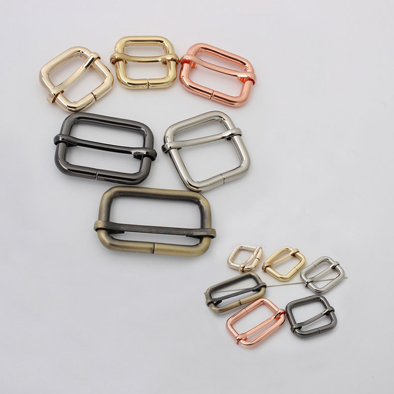 13mm 20mm Gold Brass Metal Alloy Adjustable Tri-glide Round Ring Slide Release Sliders Belt Luggage Strap Buckle Fasteners