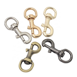 Wholesale 12mm Metal Gold Black Color Trigger Leash Claw Hook Key Lobster Clasp Swivel Snap Hooks Buckle For Purse/Handbags