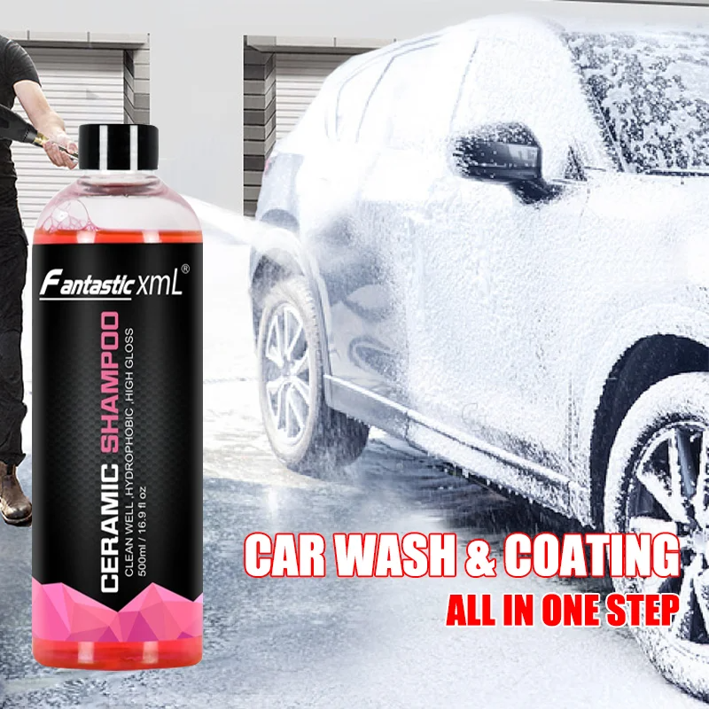 Auto Detailing Natural Car Shampoo Ceramic Shampoo 500ml Snow Foam Car Wash High quality products Remover