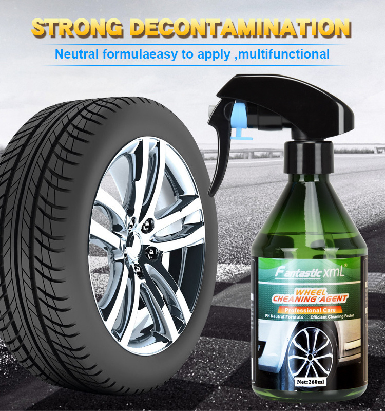 Factory Wholesale Vehicle Wheel Trim Clean Spray Strong Wash Cleaner 260ML