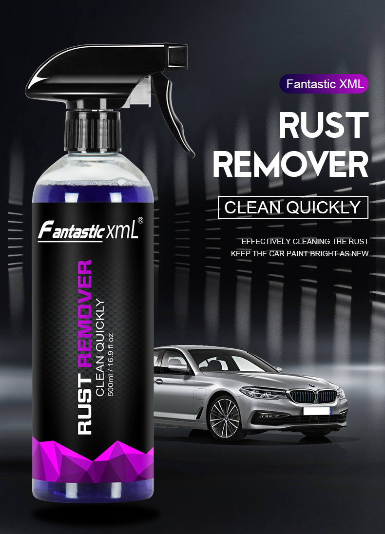 Powerful Remover Rust Stains Spray Purple Alloy Brake Rim Wheel Cleaner 500ML