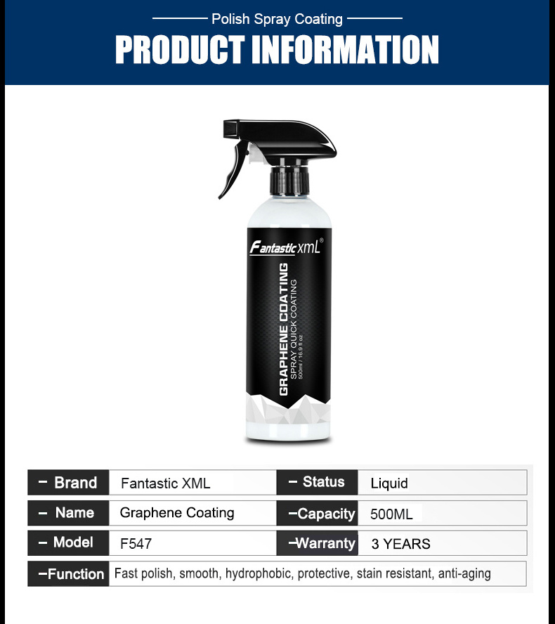 Car Nano Ceramic Coating Spraying Wax For Auto Agent Ceramic Car Wash Fortify Quick Coat Polish & Sealer Spray