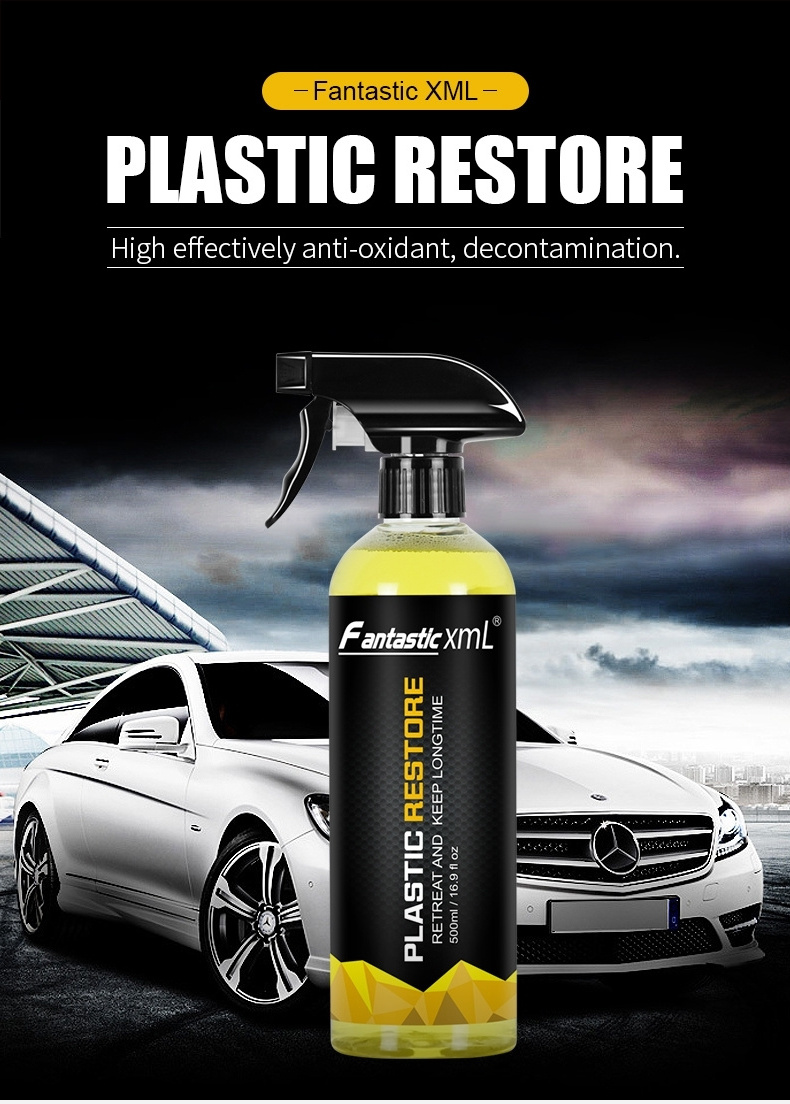 2022 Top quality car plastic restorer for interior care re-black protect coating 500ML