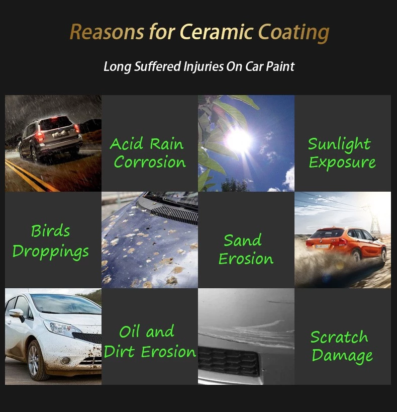 Automobile Care Products 9H Nano Coat Ceramic Coating Liquid Kit For Cars Detailing Made In China