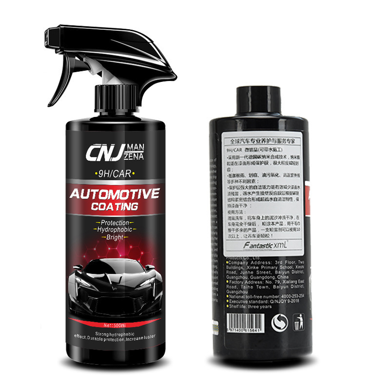 Hand Spray Ceramic Coating 9H Hybrid Ceramic Wax Scratch-Resistant Barrier SiO2 Shine Paint Sealant