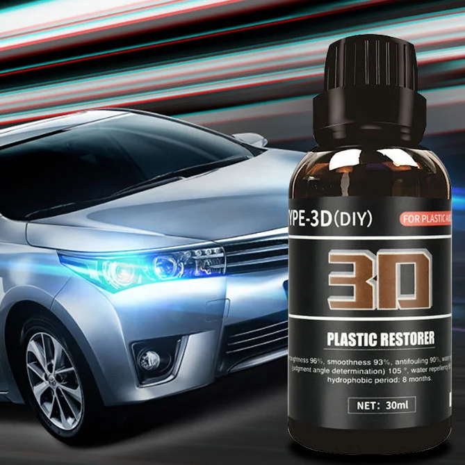 Nano Bond Graphene 3D Ceramic Coating Plastic Restore Agent Plastic coating for cars BUMPER CRYSTAL 30ml