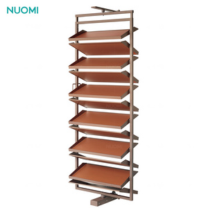 NUOMI RALPHIE Wardrobe Revolving Shoe Rack Storage Organizer Cabinet Display Metal Modern 360 Rotating Shoe Rack