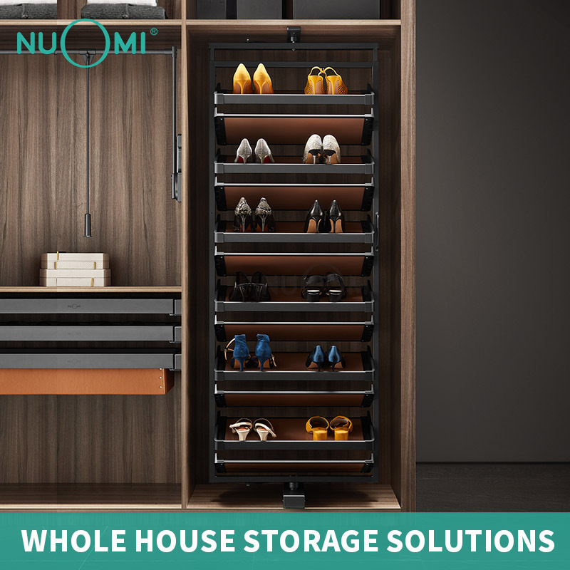 NUOMI JADE Series 2020 Exclusive Design Rotating Shoes Rack for Wardrobe Storage