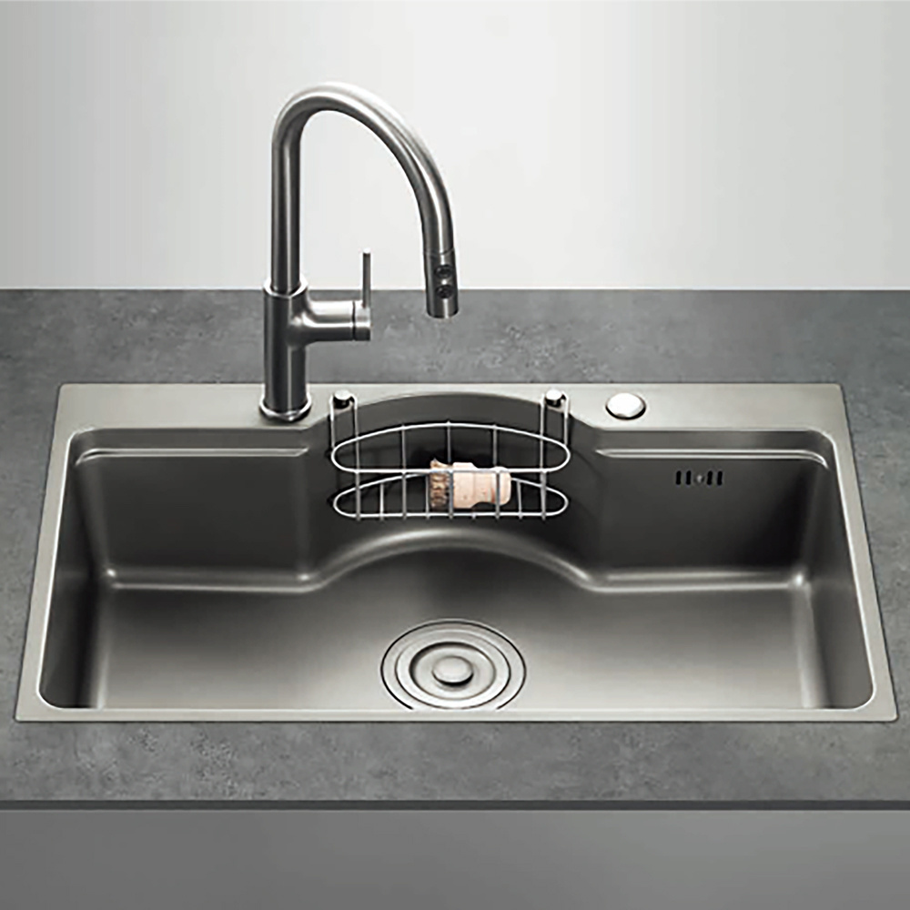 NUOMI Hot Sale Light Luxury Style Kitchen Sink High-Class Grey SUS304 Material For Home