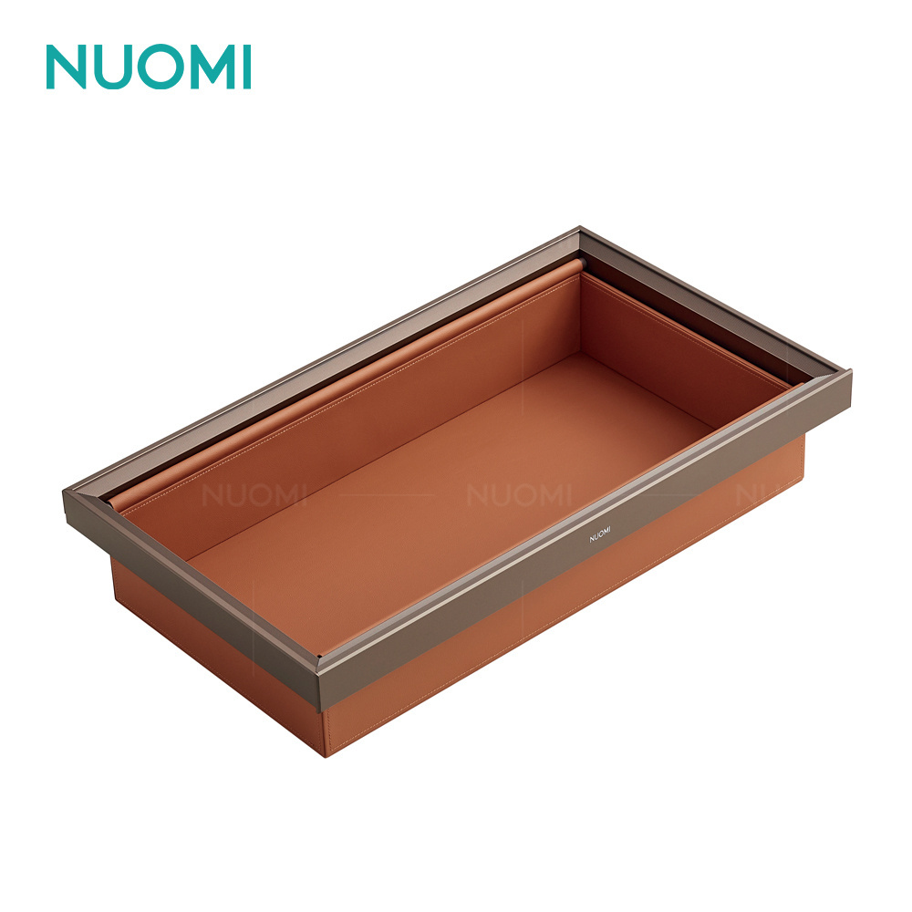 NUOMI Ralphie Wardrobe Hardware Accessories Closet Organizer Soft-Close Pull Out Clothes Leather Basket