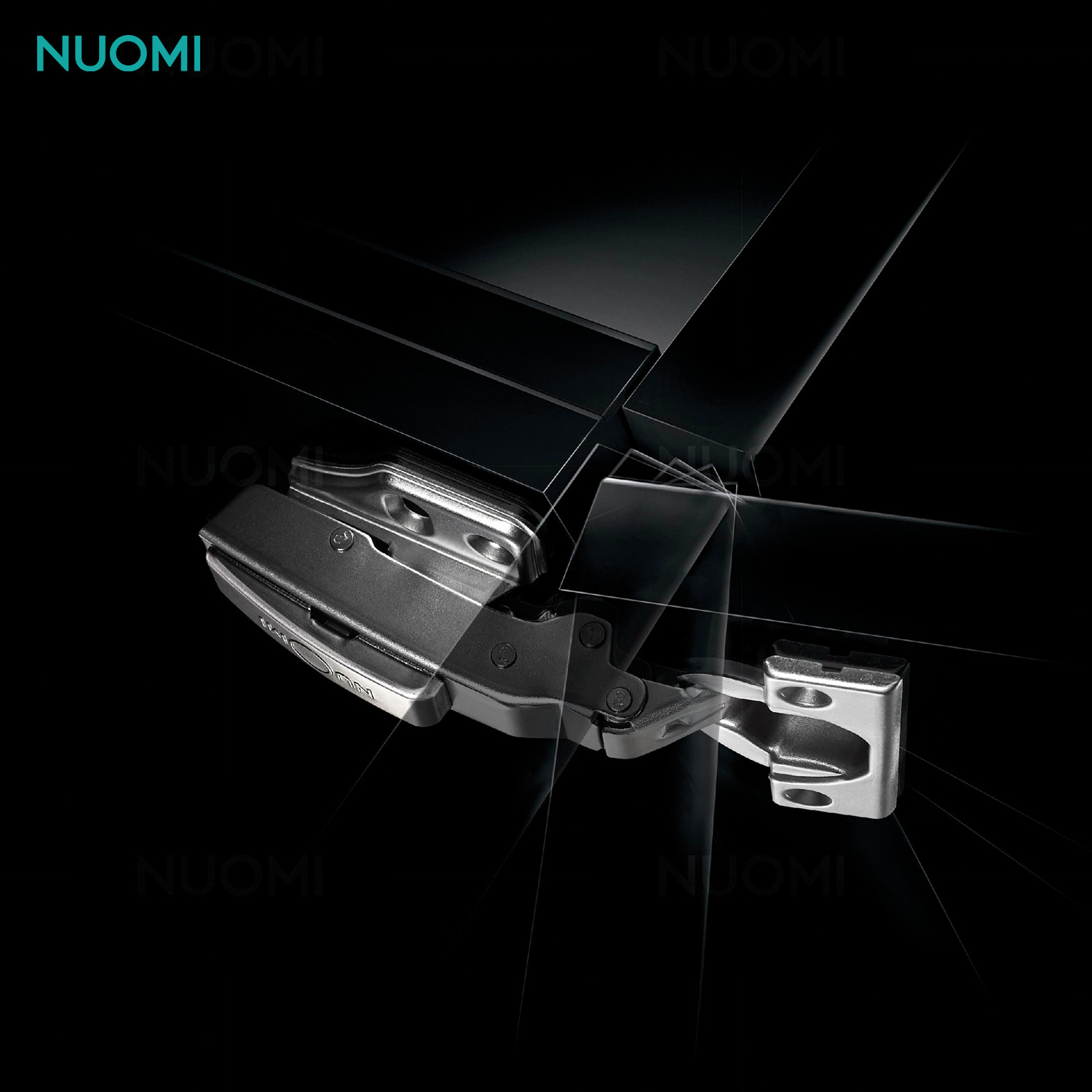 NUOMI Super Rust Proof Cabinet Hinge Concealed Adjustable Soft Close Hinges Hydraulic Aluminium Furniture Hinge for Cabinet Door