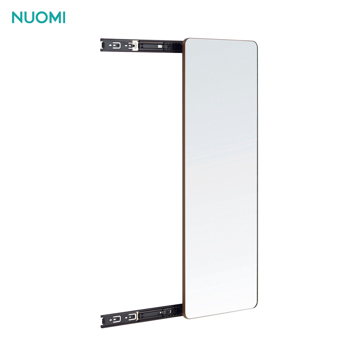 NUOMI Bedroom Closet Accessories Full Body Mirror Push-Pull Rotating Dressing Folding Wardrobe Mirror