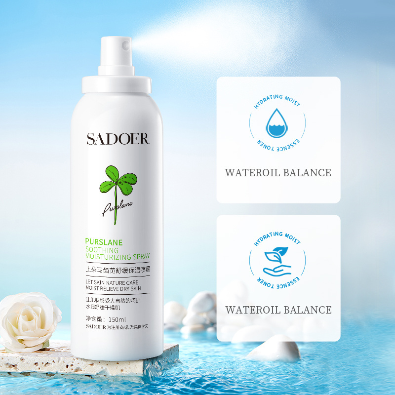 OEM SADOER Purslane Face Natural Moisturizing Hydrating Refreshing Soothing Spray