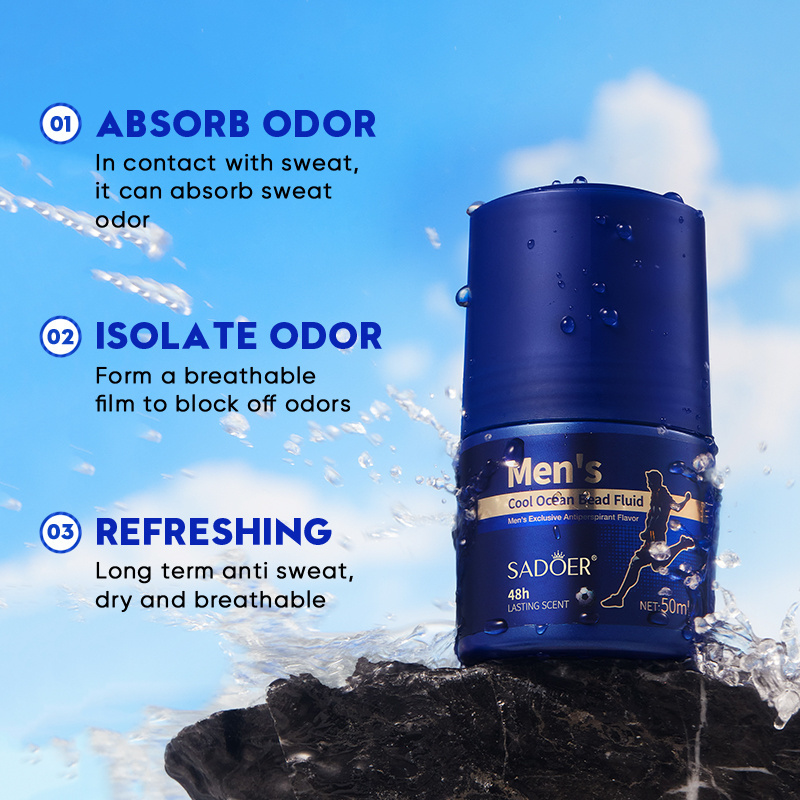 OEM SADOER best selling men natural ocean fragrance antiperspirant refreshing long lasting deodorant