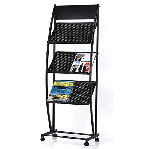 wholesale a4 brochure stand holder floor display stand rack metal tall catalog brochure magazine display stand