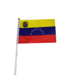 World football cup Festival Events Hand Held Small Mini Flag Venezuela Venezuelan Stick Flag Country Hand Flag