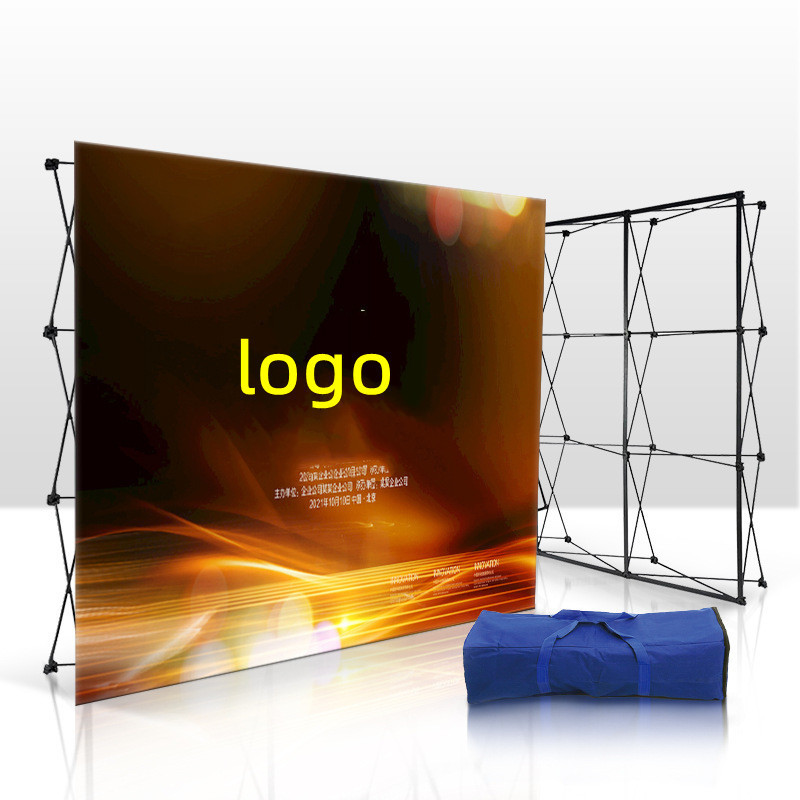 Pop Up Wall Popup Stand Fabric Display Banners Banner Curved Exhibit Pop-Up Backdrop 3X4 Promotion Trade Show Advertising