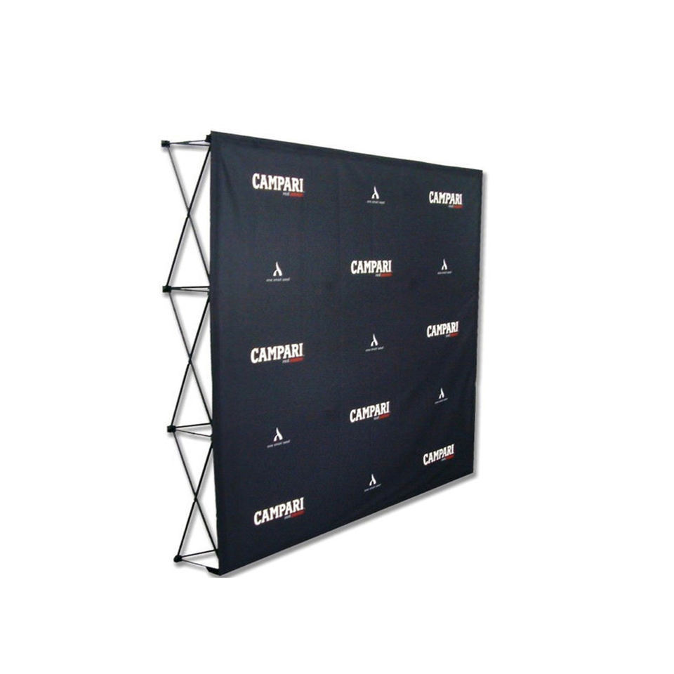 Pop Up Wall Popup Stand Fabric Display Banners Banner Curved Exhibit Pop-Up Backdrop 3X4 Promotion Trade Show Advertising