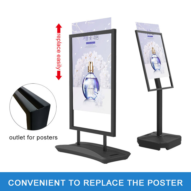 A1 Sidewalk Pavement Sign Poster Stand Heavy Duty Outdoor Water Injection Poster Stand