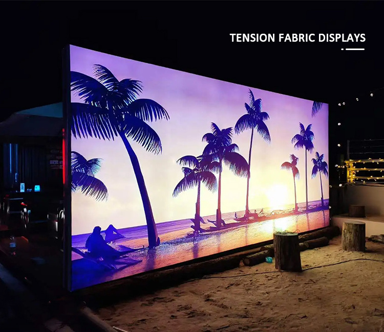 Advertising Exhibition Show Tension Fabric Aluminum Edgelit Poster Frame Light Box for Effective Advertising Light Boxes