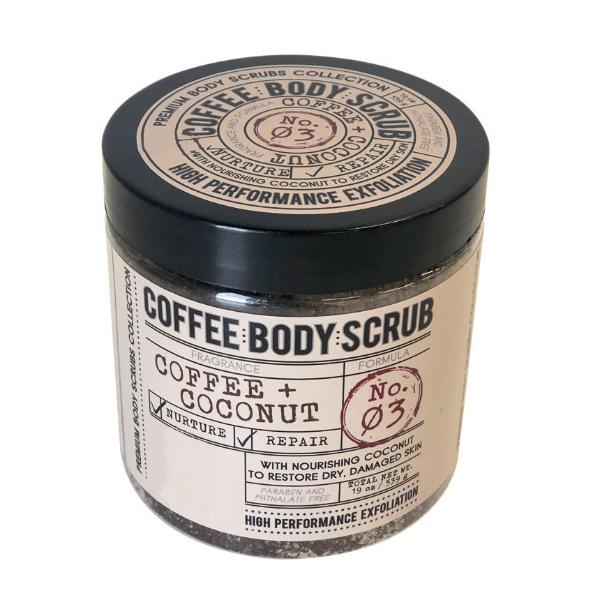 Private Label Custom Whitening Body Salt Sugar Coconut Coffe-Face Coffee Body Scrub