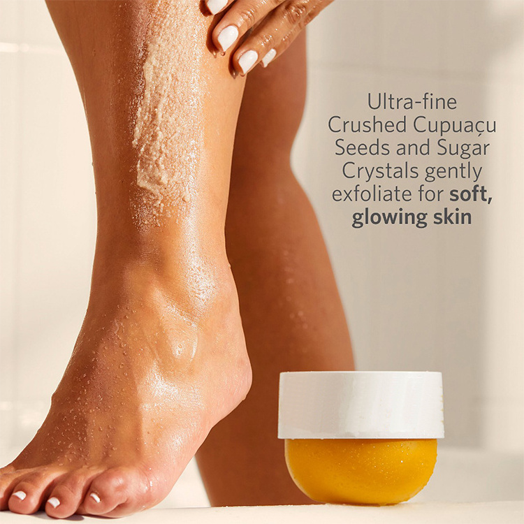 Exotic Organic Brightening Vitamin C Coco Scrubbing Cream Mango And Orange Sugar Body Scrub