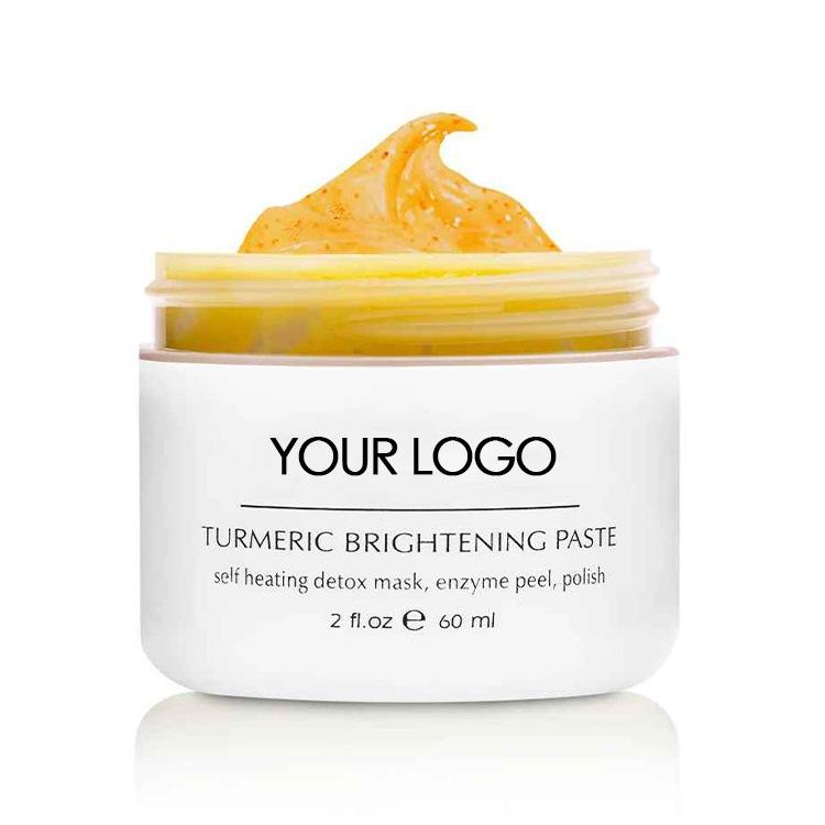 Personalization Handmade Brightening Whipped Lemon Tumeric Turmeric Powder And Honey Dry Clear Skin Body Salt Scrub And Mask