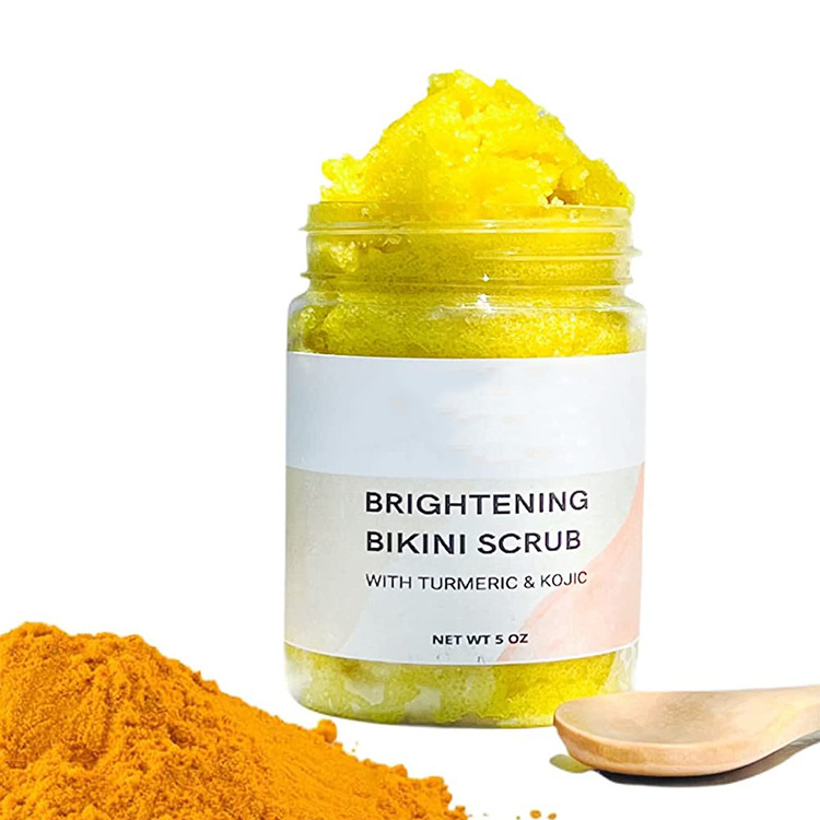 Thai Gommage Corp Visage Et Corps Au Curcuma Citron Natural Organic Tumeric Turmeric Sugar Facial Face Body Scrub For Dark Spots