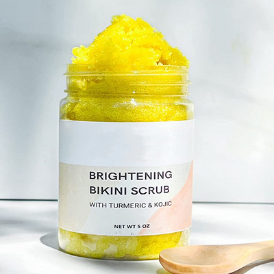 Thai Gommage Corp Visage Et Corps Au Curcuma Citron Natural Organic Tumeric Turmeric Sugar Facial Face Body Scrub For Dark Spots