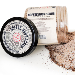 Odm Coconut-Coffe Dead Sea Anti Cellulite Detox Arabica Coffee Ground Private Label Organic Exfoliant Face Body Scrub Exfoliator